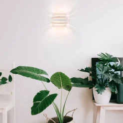 Straluma Wandlamp Scudo klein wit/goud><noscript><img width=