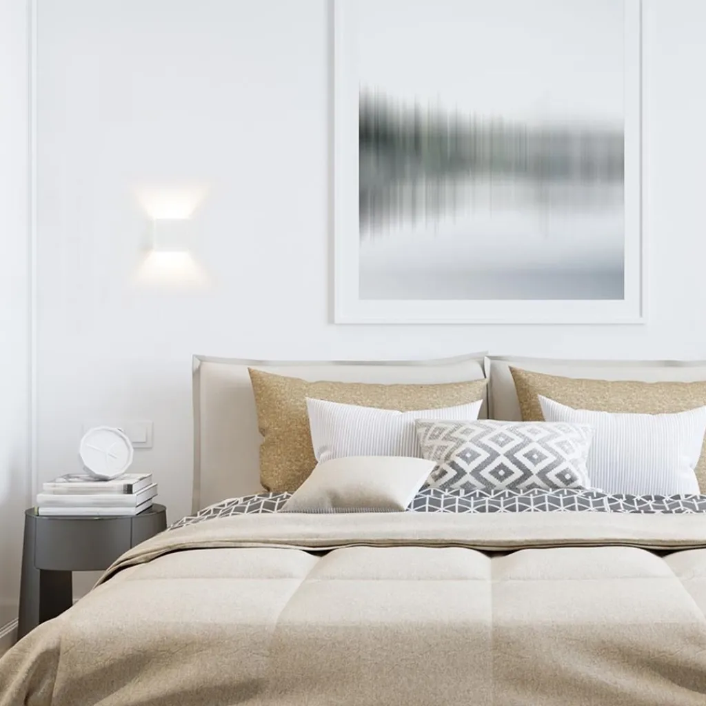 Straluma Wandlamp Stretto kubus wit> Wandlampen|Halverlichting