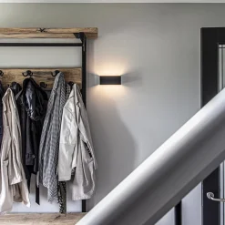 Straluma Wandlamp Stretto zwart 20cm><noscript><img width=