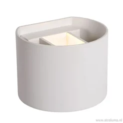 Straluma Wandlamp Xio wit afgerond incl. led g9> Wandlampen|Bedlampjes