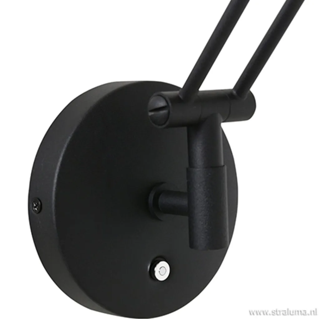 Straluma Wandlamp Zodiac zwart incl. dimmer cct> Wandlampen|Leeslampen