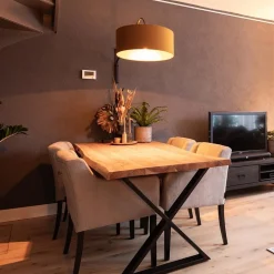 Straluma Wandlamp zwart met velourse kap><noscript><img width=