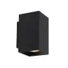Straluma Wandlamp zwart rechthoek up+down gu10> Wandlampen|Woonkamerlampen