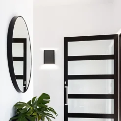 Straluma Wandlamp zwart/goud ovaal dimbaar><noscript><img width=