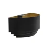Straluma Wandlamp zwart/goud up+down langwerpig> Woonkamerlampen|Slaapkamerlampen