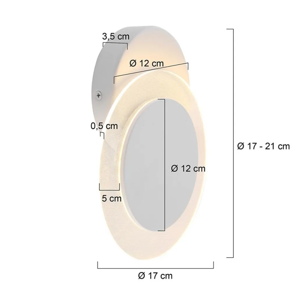 Straluma Wand-/plafondlamp Lido wit indirect> Plafondlampen|Wandlampen