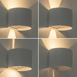 Straluma Witte LED Buitenlamp IP54 afgerond wit><noscript><img width=