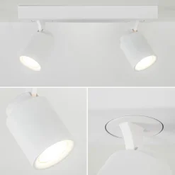 Straluma Witte 2-lichts opbouwspot GU10 verstelbaar><noscript><img width=