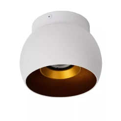 Straluma Witte plafondspot GU10 met gouden binnenzijde> Plafondlampen|Opbouwspots