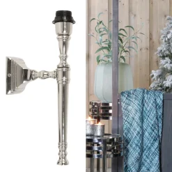 Straluma Zilveren wandlamp Delhi fakkel><noscript><img width=