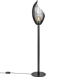 Straluma Zwart metalen design vloerlamp Omegna dimbaar> Vloerlampen|Design Verlichting