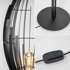 Straluma Zwart metalen design vloerlamp Omegna dimbaar><noscript><img width=