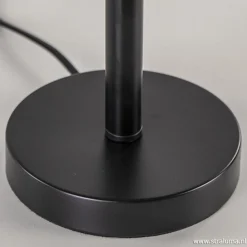 Straluma Zwart metalen lampvoet Washington L&L> Lampenvoeten|Light and Living