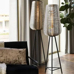 Straluma Zwarte driepoot Adeta met nikkel kap><noscript><img width=