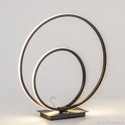 Straluma Zwarte LED tafellamp met touchdimmer> Tafellampen|Woonkamerlampen