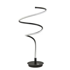 Straluma Zwarte LED tafellamp met touchdimmer> Tafellampen|Nachtkastlampen