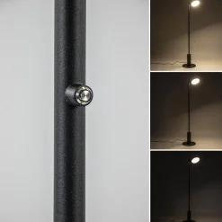 Straluma Zwarte LED vloerlamp 3-standen dimbaar><noscript><img width=