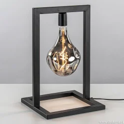 Straluma Zwarte tafellamp frame excl. lichtbron> Woonkamerlampen|Halverlichting