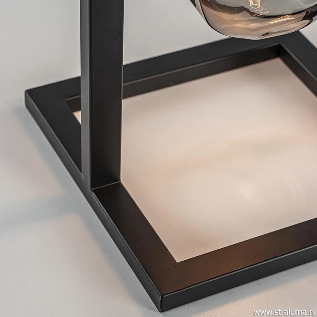 Straluma Zwarte tafellamp frame excl. lichtbron> Woonkamerlampen|Halverlichting